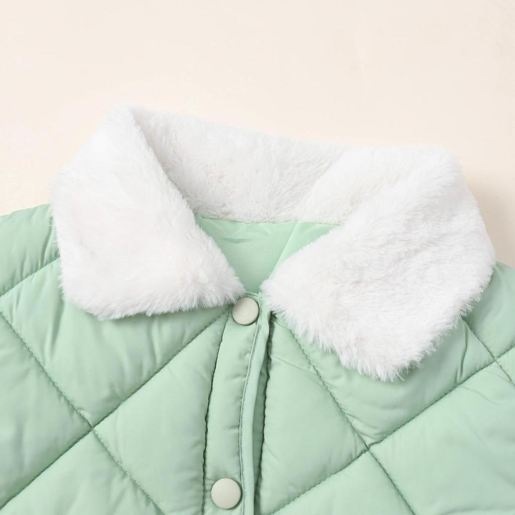 Hibobi Batolecí chlapecká jednobarevná prošívaná bunda na knoflíky