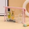 Transparent PVC Makeup Bag Canvas Set - 3-Piece Travel Toiletry & Storage Bags for Women