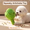 Artichoke Squeaky Snuffle Plush Toy, Treat Hide Chew Toy for Puppies Small Dogs Cats Teething Play