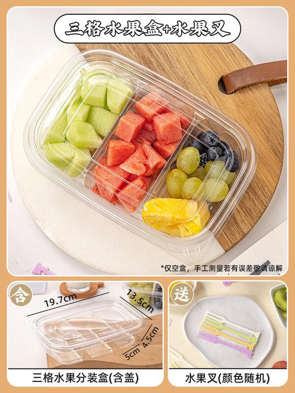 ZISIZ Disposable 2-Compartment Fruit Box