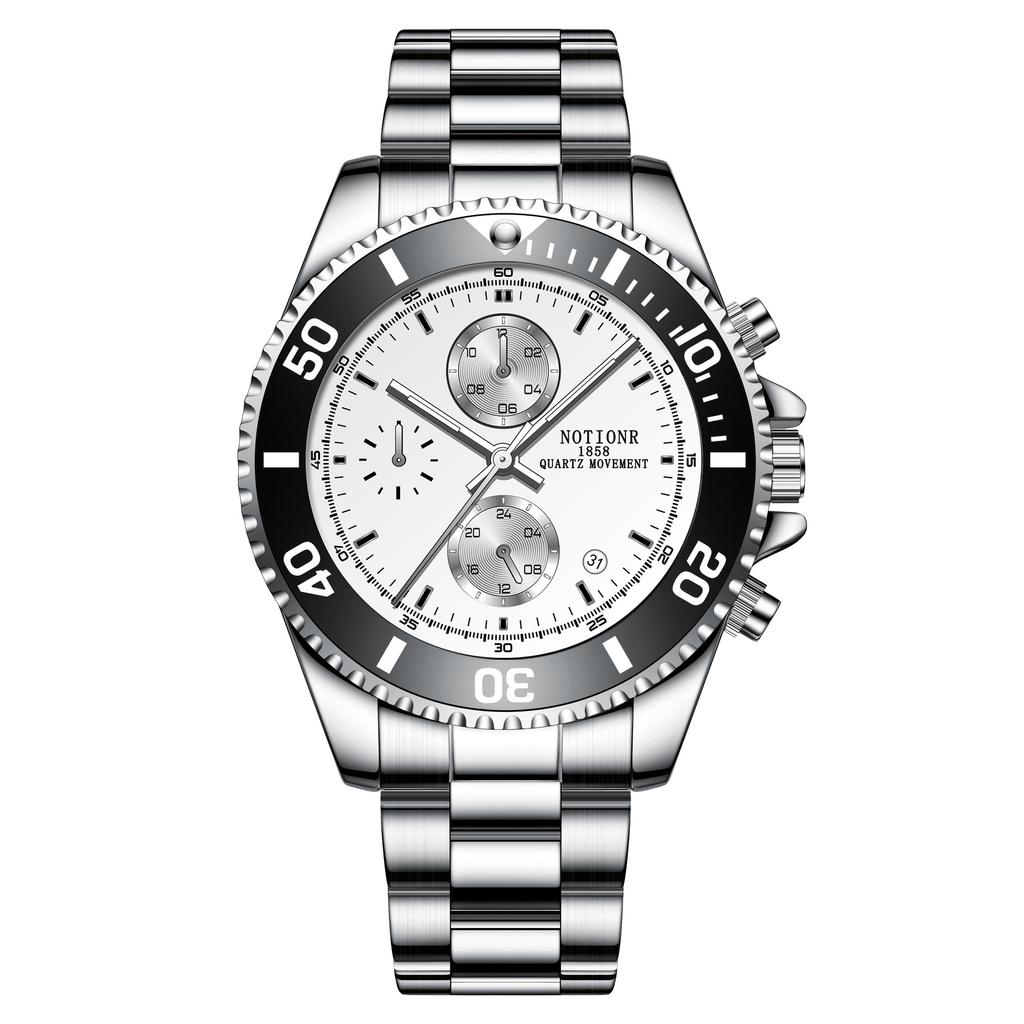 Fashion Business Men's Hands Military Men's Watch Multi-dial Men's Watch Quartz Watch Stainless steel watch
