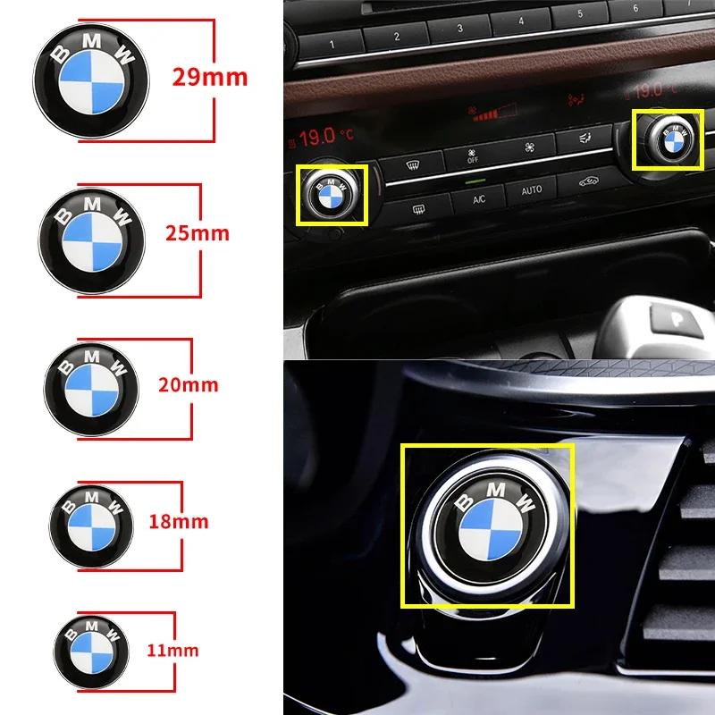Autocollants/logos en époxy/aluminium pour voitures, tailles 11, 18, 20, 25 et 29 mm, compatibles avec BMW E46, E90, E60, F10, F30, E39, E36, F20, E87, G30 et E92.