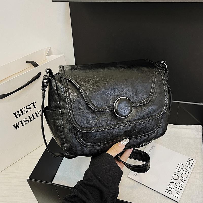 Women's Large Capacity Small Square Bag Shoulder Bag Soft Leather Mother Bag