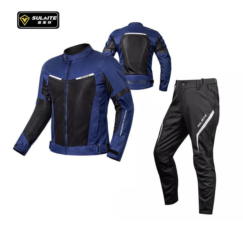 Men Women Motorcycle Riding Jacket Breathable Mesh Touring Gear Street Bike Off-Road Cycling