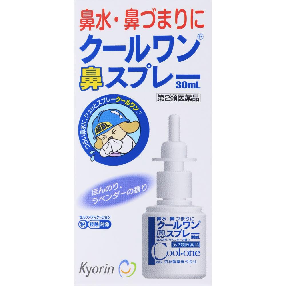 Kyorin Pharmaceutical Cool One Nasal Spray 30ml Nasal Sprays Nasal Sprays Efficacy: Relief of the Following Symptoms Caused by Allergic Rhinitis, Acut