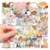 10/30/50pcs Transparent Cute Cat Cartoon Sticker Kawaii Animal Decals DIY Scrapbook Laptop Waterproof Aesthetic Graffiti Sticker