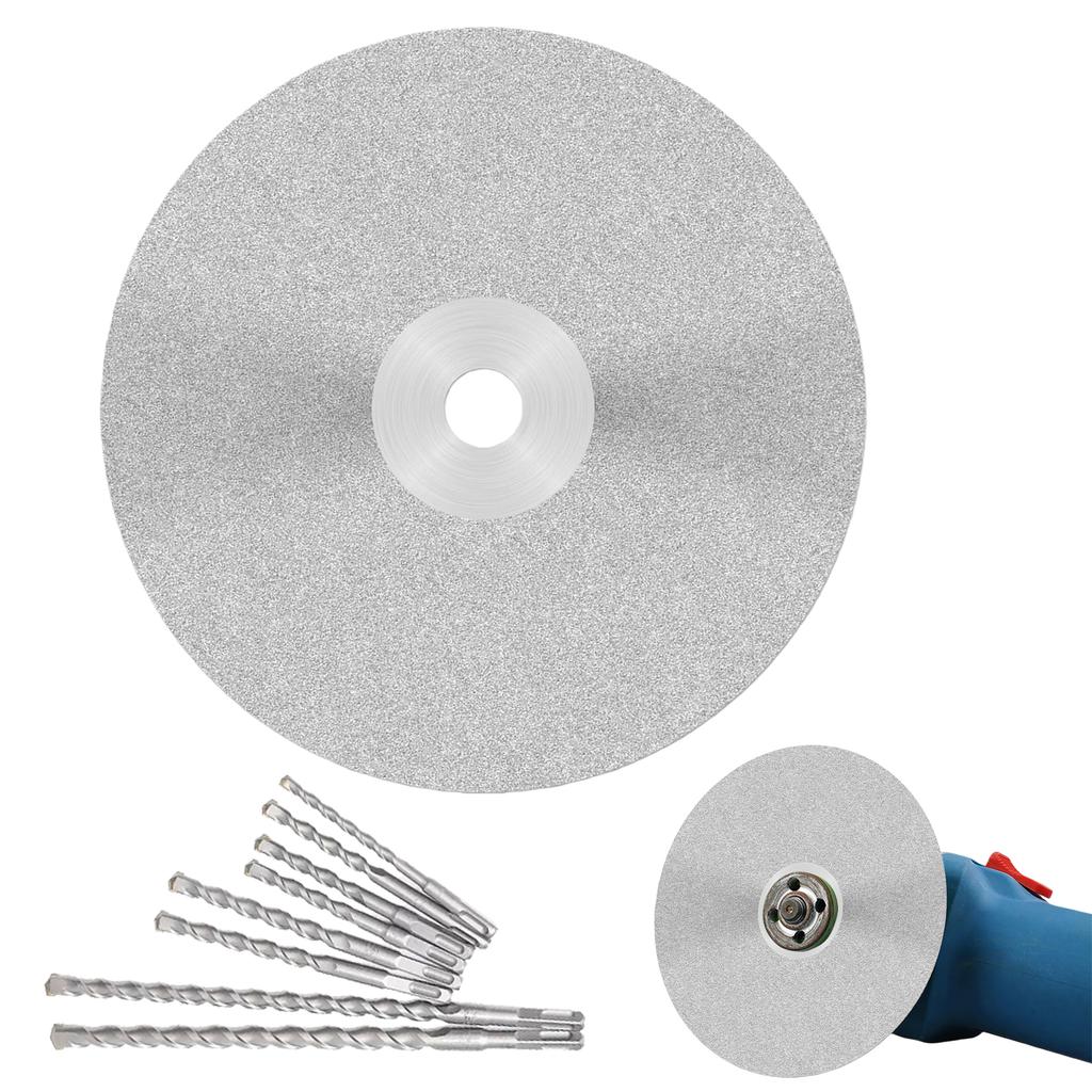 Diamond Cutting Wheel 4pcs Flat Lap Disk Polishing Discs 120 Grit for Gemstone Tile Porcelain Glass Stone Metal