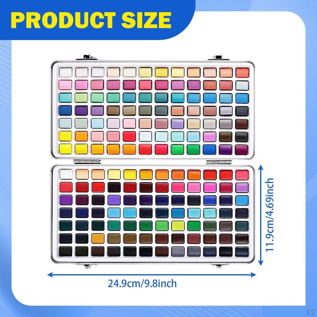 168 Colors Watercolor Paint Set Gift including Water Brush Pens Great for Painting