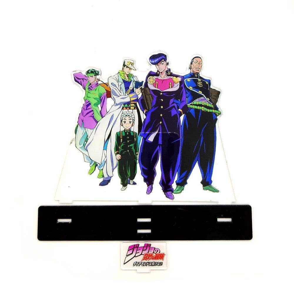 JOJO JOJO's Bizarre Adventure Group Josuke Koichi Okuyasu Group Family Acrylic Stand Standee Toy Figure