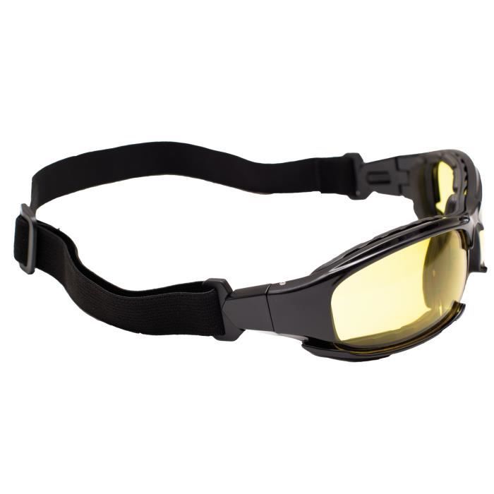 EAGLE INDRO - Work Safety Glasses with Side Shields and Interchangeable Elastic Band (high Visibility)