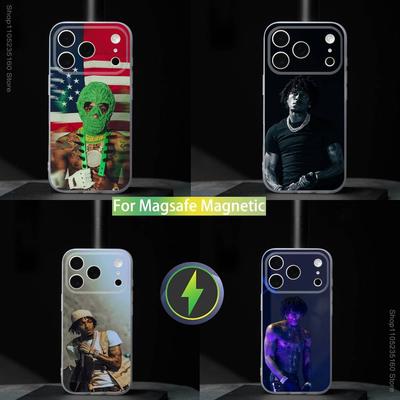 Y-YoungBoy DESHAWN MASA Coque de téléphone cool pour iPhone 17,16,15,14,13,12,11,Pro,Max,Plus,Mini,SE4,E Magnétique Pour Magsafe Sans fil