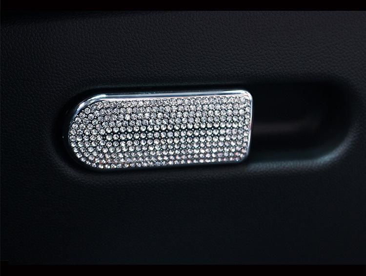 For BMW MINI Countryman F60 Car Styling Accessories Storage Compartment Copilot Handle Simulation Crystal Diamond Decoration
