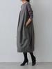 New Autumn Winter Korean Lolita Style Knit Patchwork Long Sleeve Dress