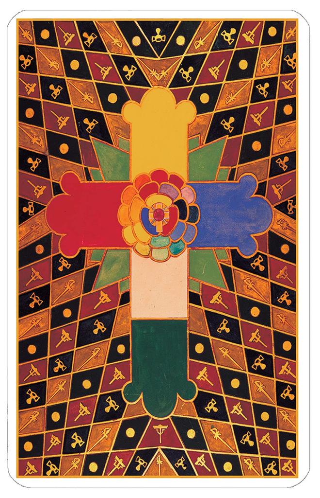 Kancharo Tarot Cards 78 Pieces Tarot Fortune Telling Thoth Tarot Deck Premier Japanese Tarot Card Basic Instructions Pouch Included [Crowley Edition]
