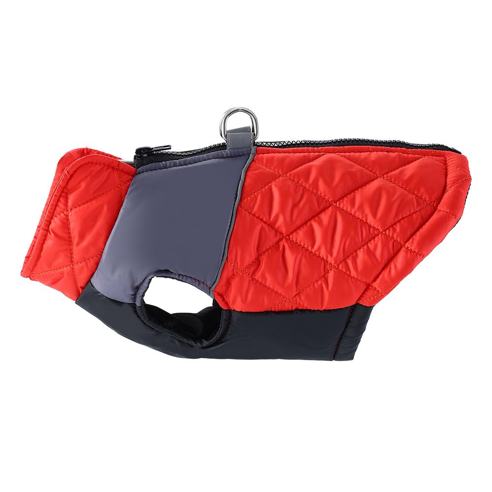 Winter Dog Jacket For Small Medium Dogs Cats Reflective Plaid Puppy Clothes With D-Ring Chihuahua Yorkies Waistcoat Pet Costumes