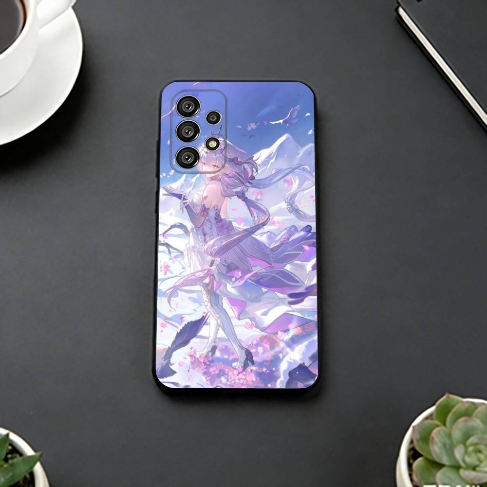 

Чехол для телефона Honkai Castorice S-Star Rail для Samsung S25, S24, S21, S22, S23, S30, Ultra, S20, Plus, Fe, Lite, Note, 10, Черный Чехол Samsung S21fe