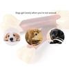 Dog Chew Toy for Aggressive Chewers for Tough Nylon and Rubber Bone Toy Beef Flavor Toothbrush for Small Dogs Teething