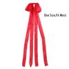 New Solid Color Hair Clip Long Ribbon Bow Sweet Style Bun Holder Hair Styling Decorative Ponytail Holder Wedding