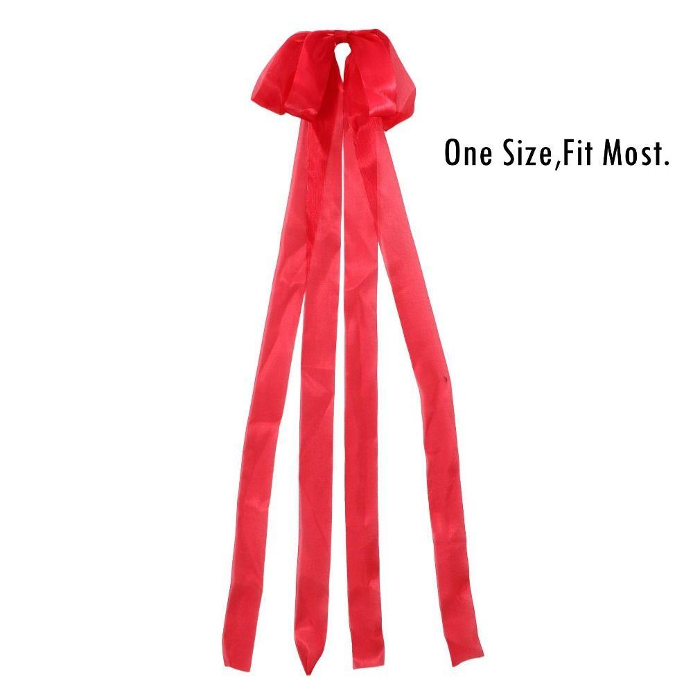 New Solid Color Hair Clip Long Ribbon Bow Sweet Style Bun Holder Hair Styling Decorative Ponytail Holder Wedding