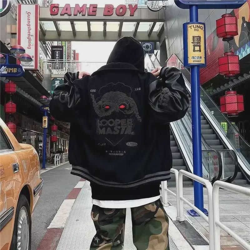 2023 Men's Fashionable Loose Jacket - Spring/Autumn High Street Hong Kong, Japanese Harajuku, Korean Style