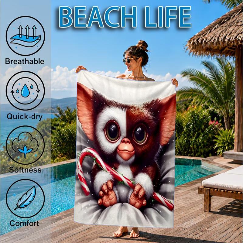 Mysterious Little Monster Beach Towel, Microfiber Beach Towel, Perfect For Pool, Beach, Travel, Home Decor Beach Party Fan gifts