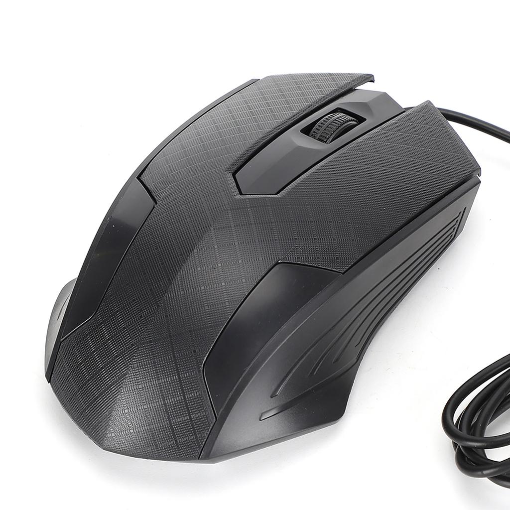 Wired Mouse Professional Office Laptop Computer Tool 2400dpi Human Engineering DesignBlack Q57