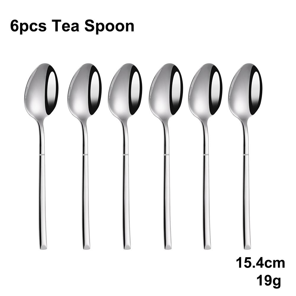 4/6/16/24 Pieces Cutlery Set Stainless Steel Thin Tableware Mirror Elegant Knife Fork Spoon Western Dinner Set Sliverware