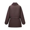 European and American style, new women's clothing, versatile, fashionable, solid color lace-up loose warm cotton clothes