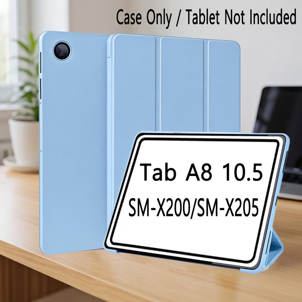Étui pour Samsung Galaxy Tab A8 10,5 Pouces (SM-X200/X205/X207), Housse de tablette fine et légère avec support et fonction Veille/Réveil automatique Tab A8 10.5 X200