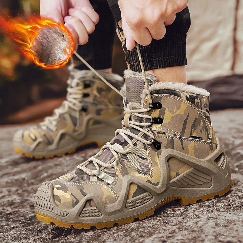 

2024 Winter New Velvet Thickened Warm Outdoor Sports High-top Snow Boots · 46 зелений