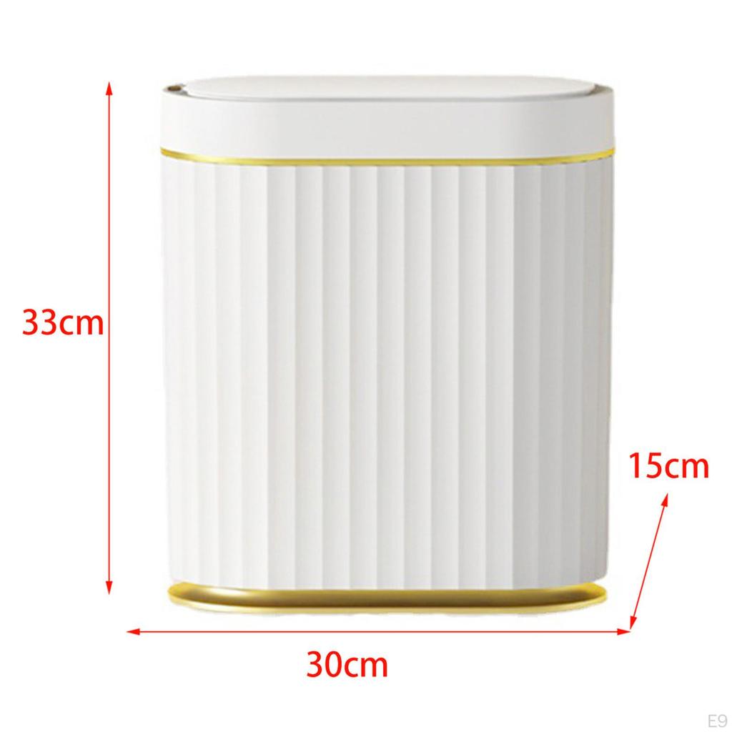 Automatic Garbage Can, Electric Bin, USB Rechargeable Narrow Storage Bucket, Waterproof