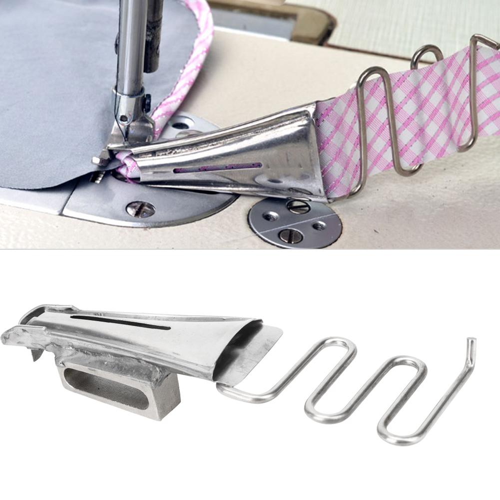 Gebogener Kantenbinder Saumformer Hochwertiges Metall Hochkopf Nähmaschinenzubehör(Einlass 18MM )