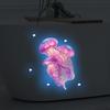 Glow-In-The-Dark Jellyfish Toilet Stickers Self-Adhesive Removable Luminous Decals Home Decor Stickers Car Stickers