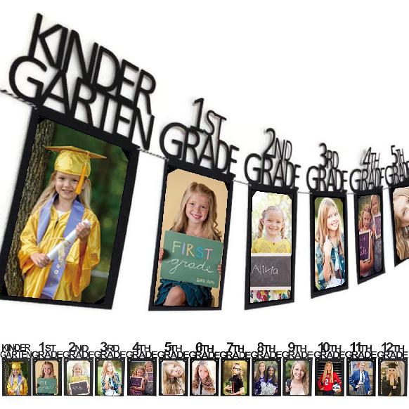 Graduation Decorations 2025 2026 5x7 Photo Banner for Class of 2025 Decorations K-12 Picture Banner for Senior 2025 High School Decor Graduation