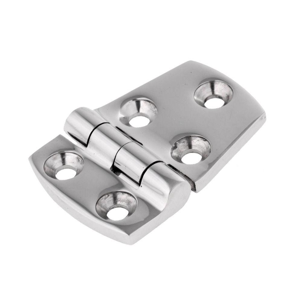 2pcs Stainless Steel Boat Hinge 280 Degree Rotation Short Side Door Hinge  Wooden Box