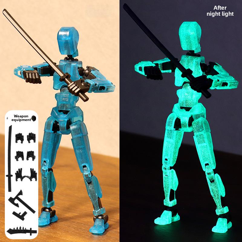 Lucky Doll: 13-Point Articulated 3D Printed Toy, 3rd Gen DIY Stress Relief Figure