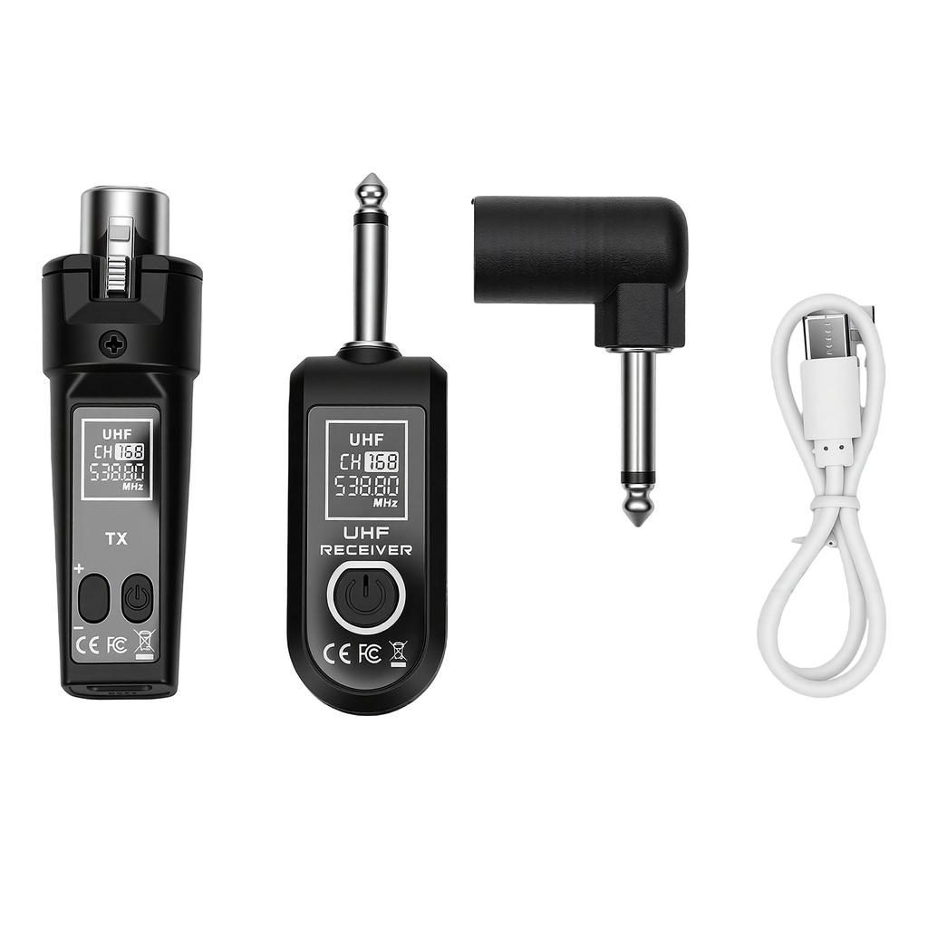 Wired to Wireless Microphone Transmitter Receiver Anti Interference Portable UHF Wireless Microphone System Transmitter