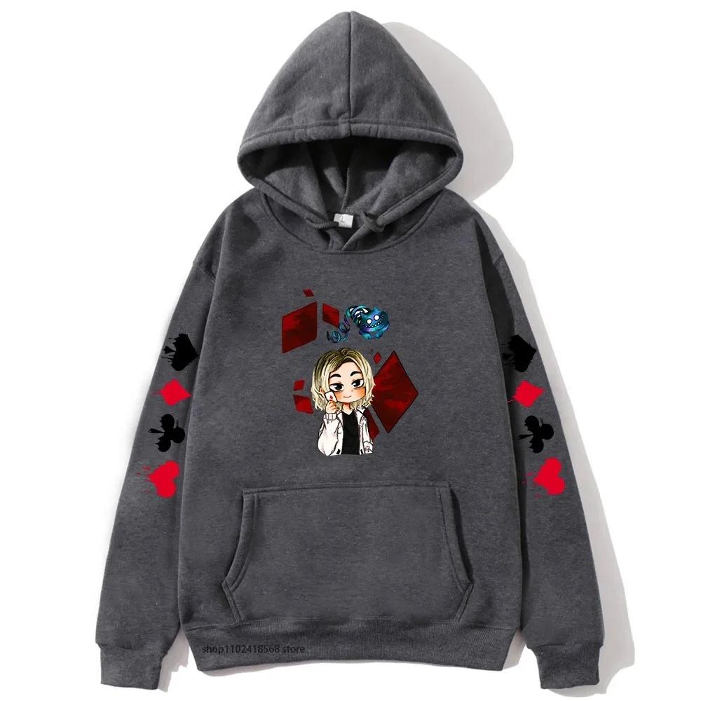Cute Chishiya Hoodie Alice In Borderland Graphic Sweatshirts Autumn Winter Fleece Streetwear Tops