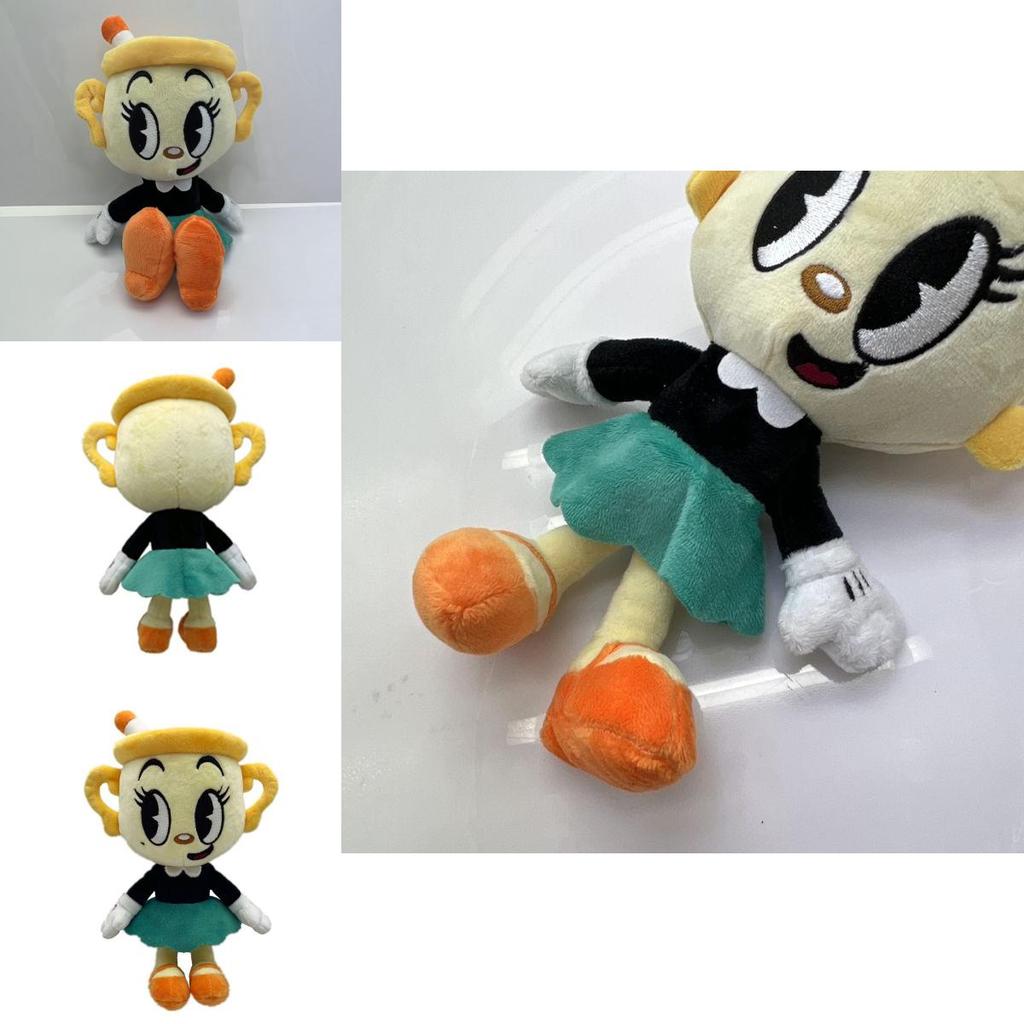 Brinquedo de Pelúcia Aventura Cabeça de Xícara Cuphead Para Crianças 9 pol.