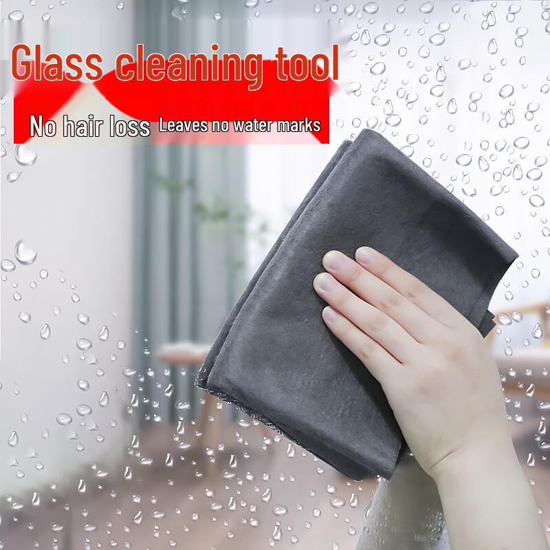 Streak-Free Magic Glass Cleaning Cloth and Mirror Wiping Pad
