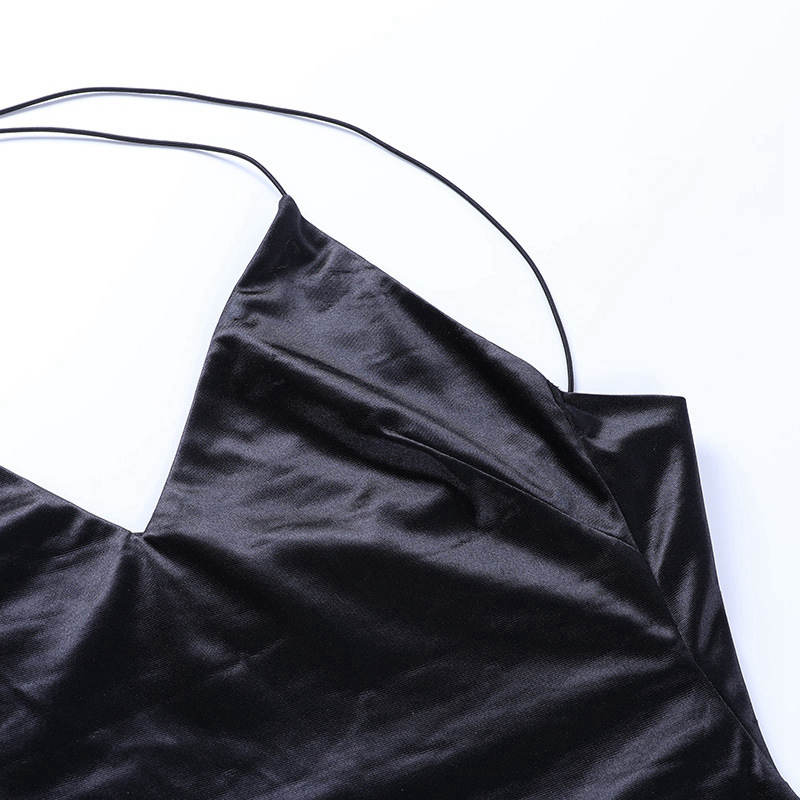 Jarní Blackless Spaghetti Strap Women Tenké dlouhé dámské letní šaty bez rukávů