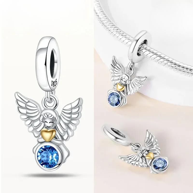 Copper Our Lady Charm Bead The Virgin Mary Dangle Fit Original Bracelet Pendants Jewelry Marking Fine Gift For Women