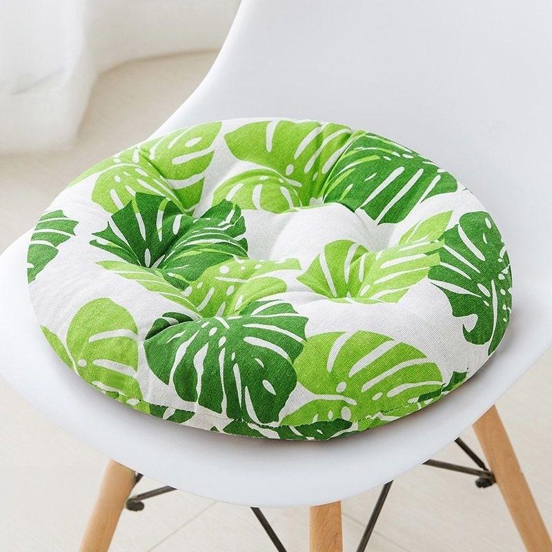 

Круглый офисный стул, студенческий табурет, подушка в пасторальном стиле, домашний сад, хлопковая дышащая портативная подушка, декоративный подарок 40x40cm