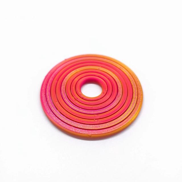 3D Printed Round Fractal Fidget Disc Rotating Sensory Toy Portable Anxiety Relief Decompression Toy For Party Games Relax