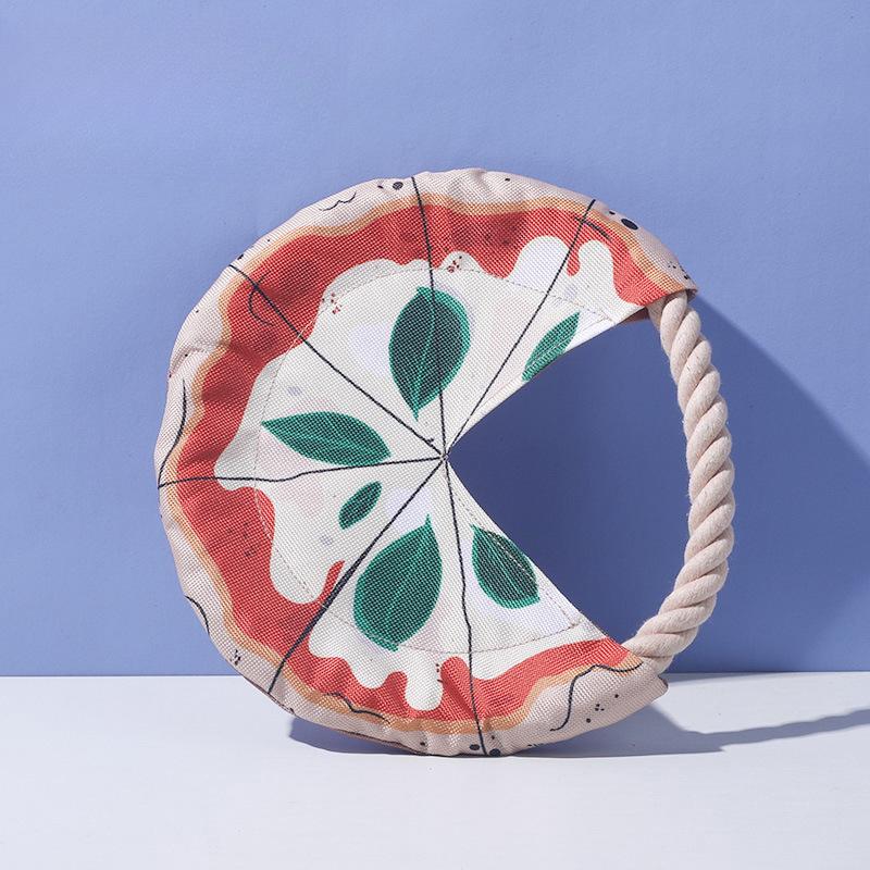 

Pet Toy Dog Frisbee Outdoor Training, Rope FrisbeeBite Resistant Stretchable Rope Toy Retrieval Training Large