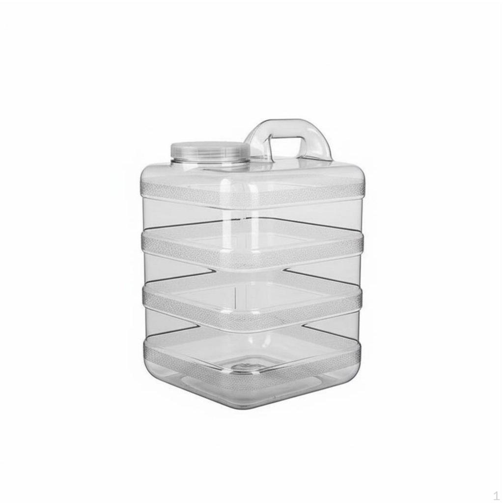 Drinking Bucket PC Material Large Capacity Water Container Household Storage
