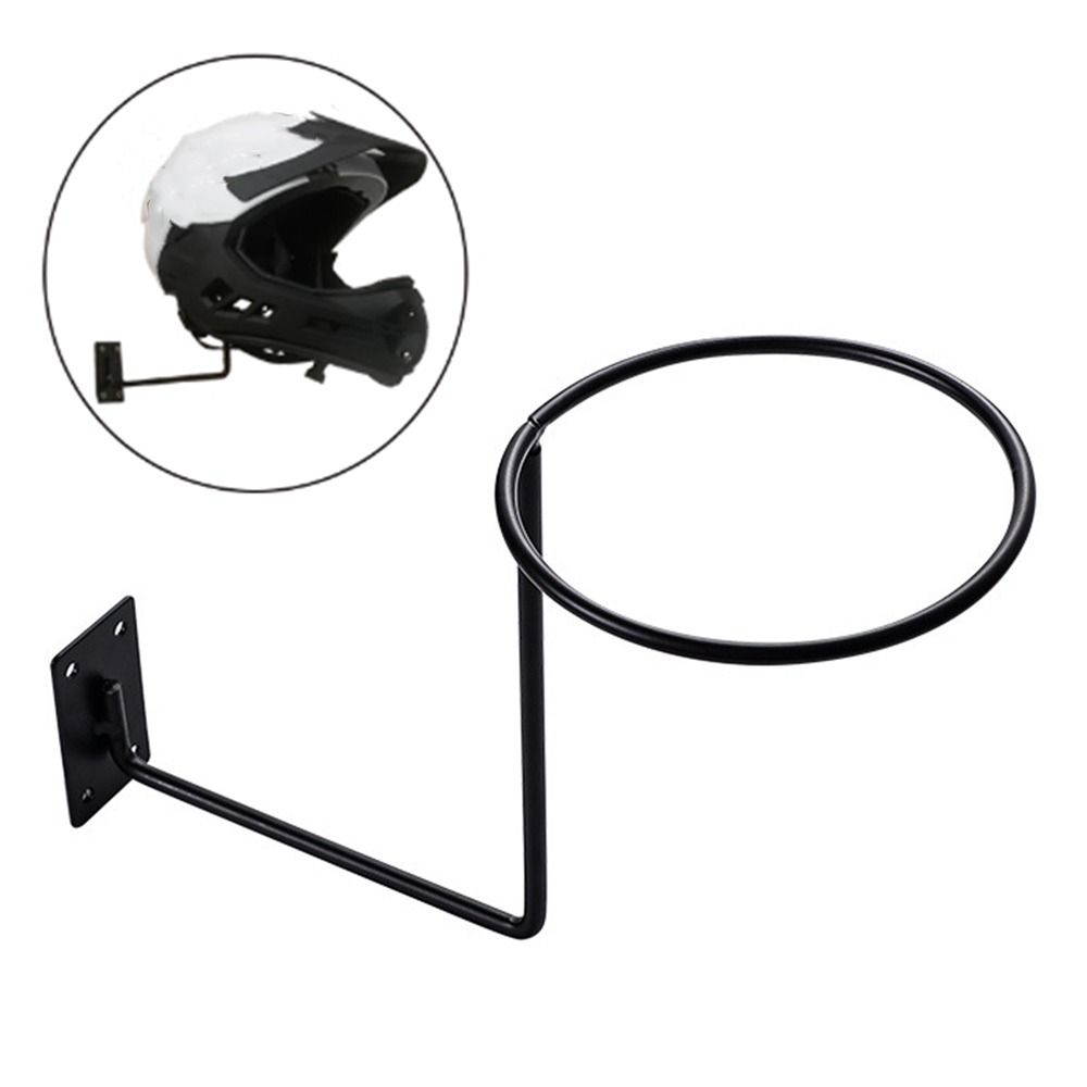 Wall-Mounted Helmet Hanger Display Rack Stand Organizer Black White Helmet Bracket Pegboard Hook Accessories Metal