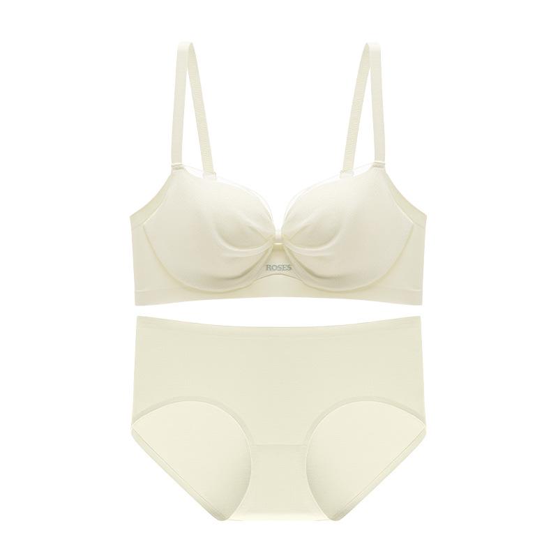 Women's Push-Up Bra: Wire-Free, Side Support, Thickened for Small Chest, Enhances Size, Prevents Sagging
