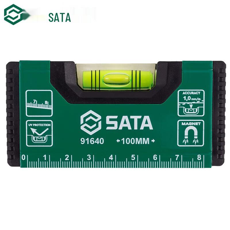 SATA 91640 100mm Aluminum Alloy Spirit Level
