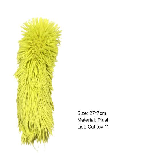 Pet Plush Toy Built-in Catnip Bite Resistant Stress Relief Cat Teaser Toy Kitty Kick Stick Pet Supplies